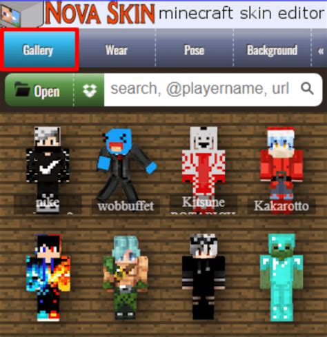 nova skin search